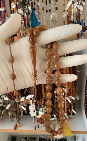 KUKA MALZEMEDEN KAHVERENGİ BEYZİ MODEL TESBİH