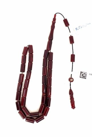 ESKİ ÇUBUK MALZEMEDEN KATALİN BORDO KESME MODEL TESBİH