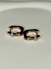 925 Ayar Gümüş  Taşlı Modern Küpe