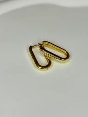 925 Ayar Gümüş Oval Küpe