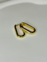 925 Ayar Gümüş Oval Küpe