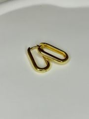 925 Ayar Gümüş Oval Küpe