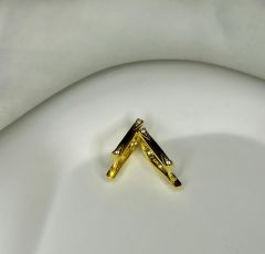 925 Ayar Gümüş Minik Taşlı Trend Küpe