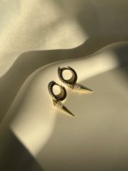 925 Ayar Gümüş Taşlı Modern Küpe