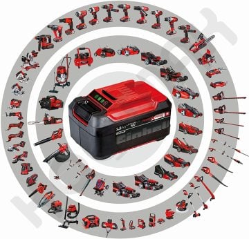 Einhell Herocco Pnömatik Akülü Kırıcı Delici + 18V 5,2 Ah Plus Akülü Set