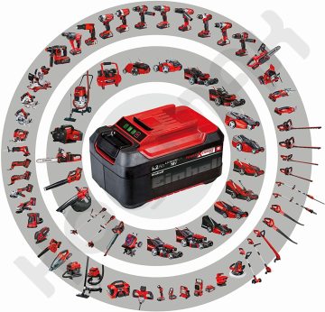 Einhell Herocco Pnömatik Akülü Kırıcı Delici + 18V 5,2AH Plus Çift Akülü Set