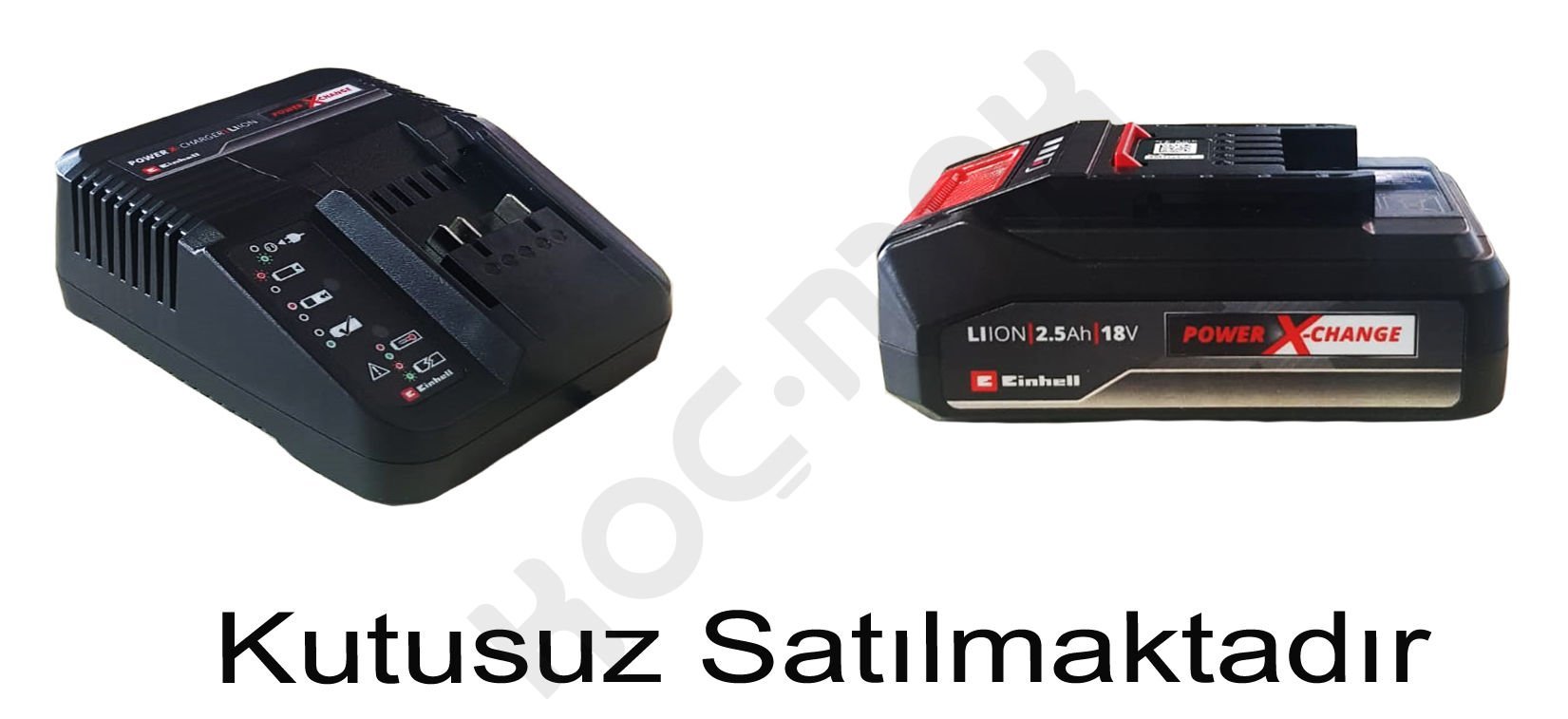 Einhell Power X-Change 18V 2.5 Ah Lityum Akü ve Hızlı Şarj Cihazı Seti (Outlet/Kutusuz) - 2 Yıl Resmi Garantili