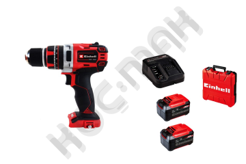 Einhell Tp-Cd 18/50 Li-i BL Kömürsüz Darbeli Matkap + 18V 2*5,2 Plus Çift Akülü Çantalı Set