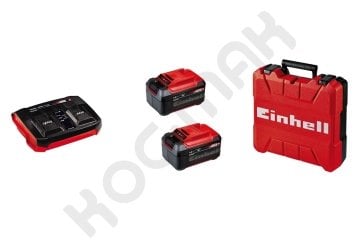 Einhell 18V 5,2 Ah Plus Çift Akü ve Power-X-Twincharger Ikili Şarj Cihazı - Çantalı Set -