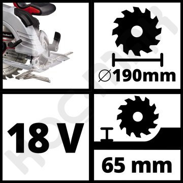 Einhell Te-Cs 18/190 Li BL Kömürsüz Sunta Kesme Testeresi - 18V 4Ah Tek Akülü