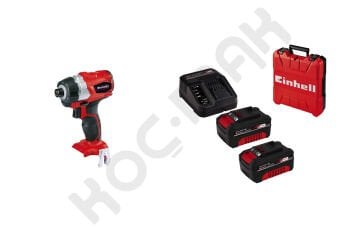 Einhell TE-CI 18 Li  BL Kömürsüz Darbeli Vidalama - 18V 4Ah Çift  Akülü Çantalı Set