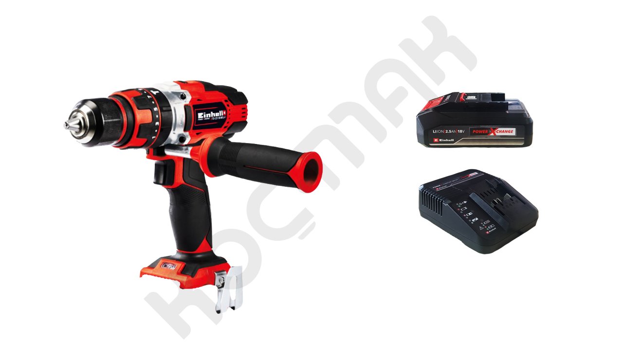 Einhell Te-Cd 18/48 Li-i Darbeli Matkap + 18V 2,5 Ah Starter Kit