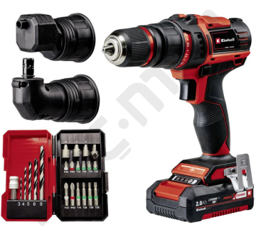 Einhell Te-Cd 18/45 3X-Li+22 Parça Uç Seti - 1x2Ah Akülü Matkap