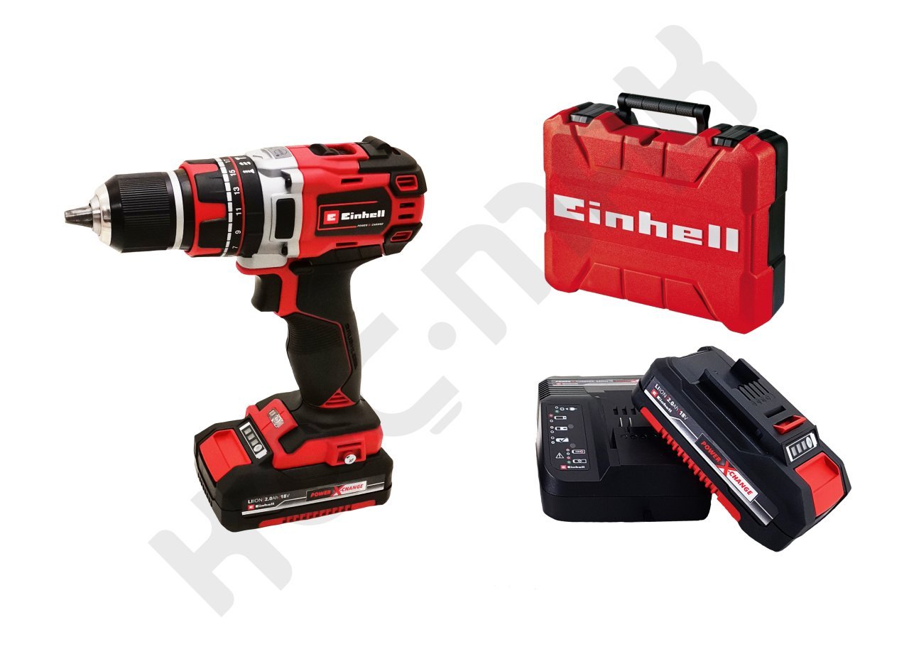 Einhell TE-CD 18/50 Li-i BL  Kömürsüz Darbeli Matkap - 18V 2Ah Çift Akülü Set