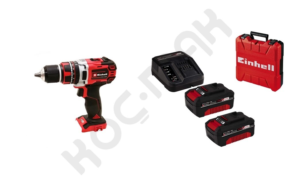 Einhell TE-CD 18/50 Li-i BL  Kömürsüz Darbeli Matkap - 18V 4 Ah Çift Akülü Set