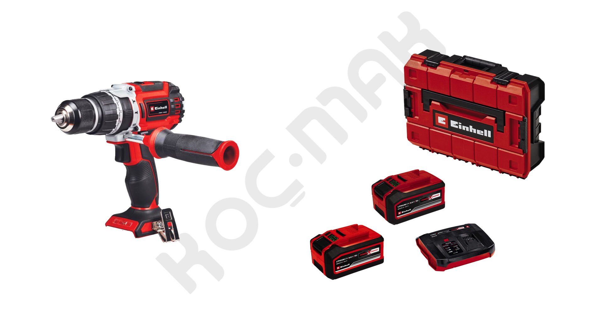 Einhell Tp-Cd 18/60 Li-i BL Kömürsüz Darbeli Akülü Vidalama 6 Ah Çift Akülü ve 6A Şarj Cihazlı Set