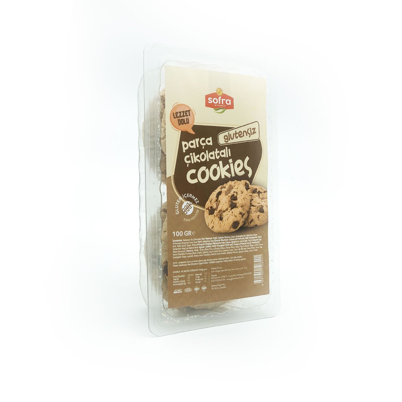 Glutensiz Parça Çikolatalı Cookies 100 Gr.