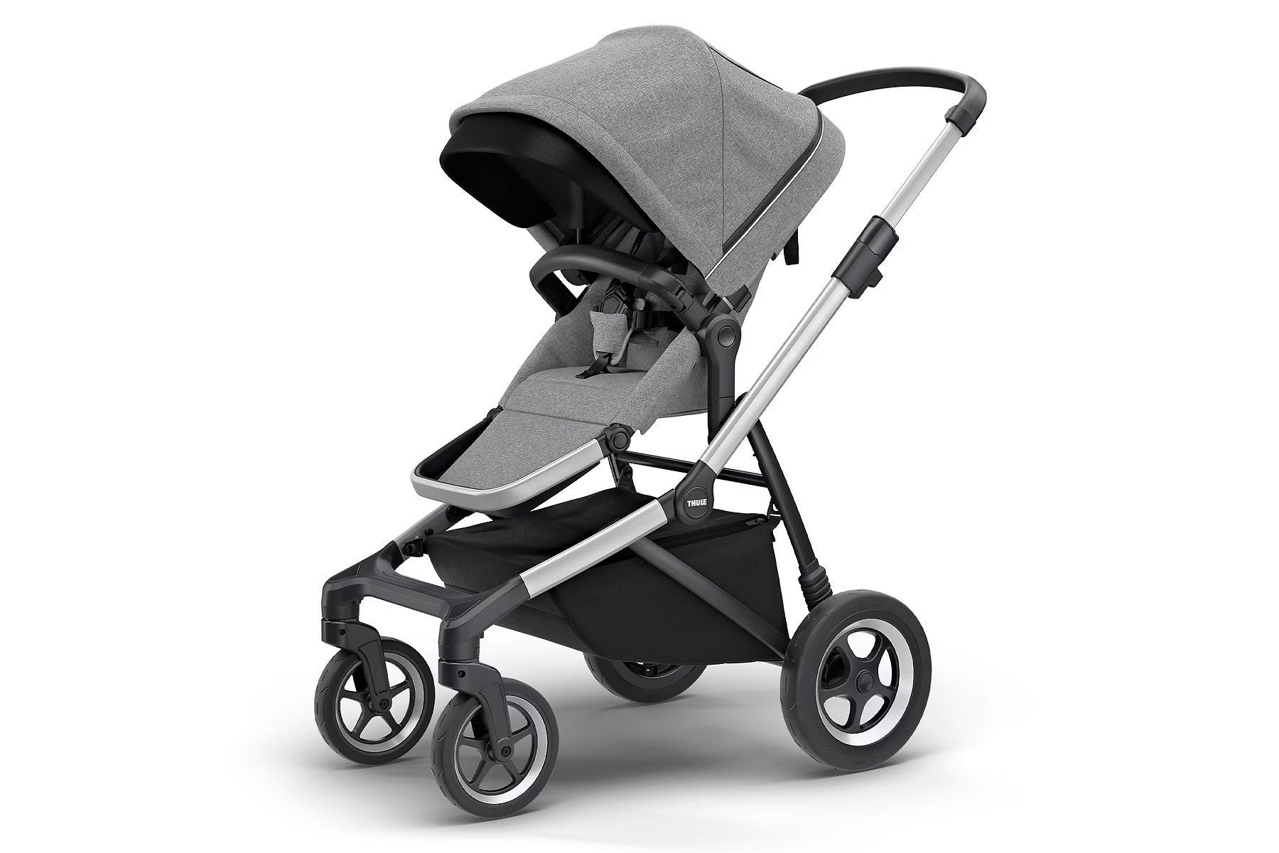 Thule Sleek Bebek Arabası - Aluminum/Grey Melange