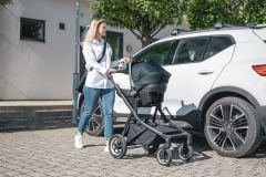 Thule Sleek Bebek Arabası - Aluminum/Grey Melange