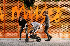 Thule Sleek Bebek Arabası - Aluminum/Midnight Black