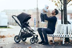 Thule Sleek Bebek Arabası - Aluminum/Midnight Black