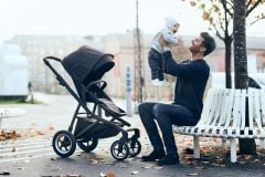 Thule Sleek Bebek Arabası - Aluminum/Midnight Black