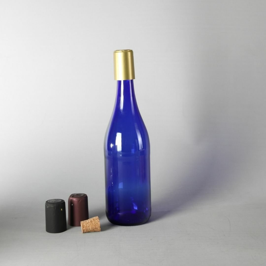 750cc Mantarlı Kapusonlu Renkli Cam Şişe 35 Adet