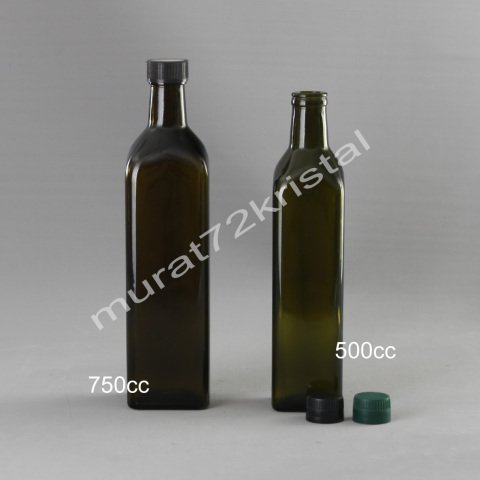Marasca 750cc 45 Adet Çevirme Kapaklı Koyu Renk Cam Şişe