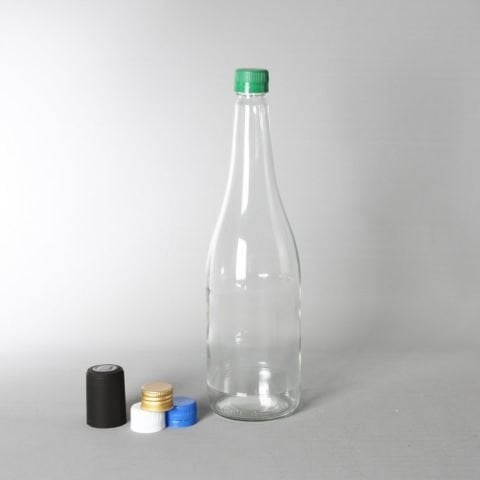 1 Litre 30 Adet Cam Şişe Plastik Kapaklı Emniyet Kilitli