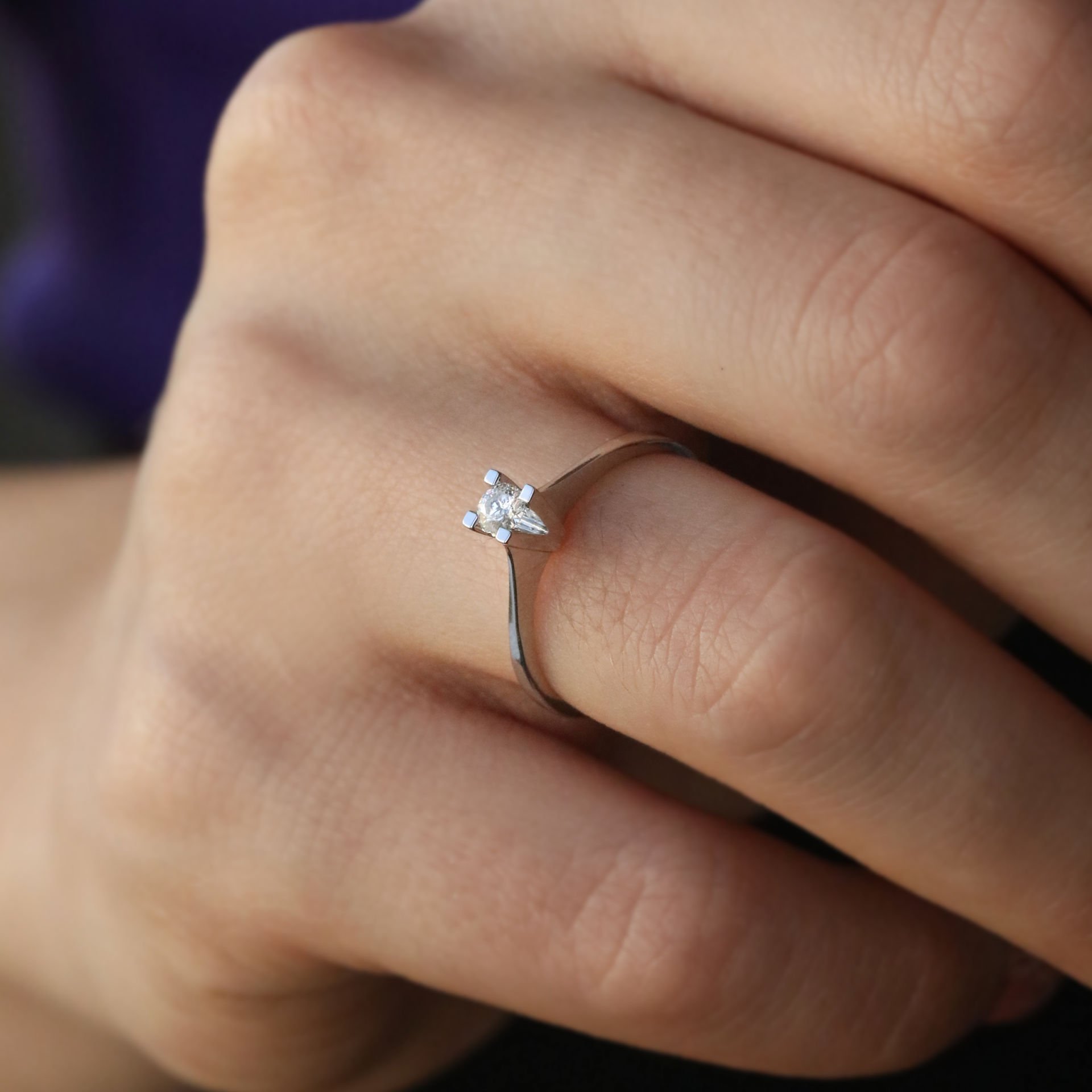 0,14 Ct. Tektaş  Pırlanta Yüzük