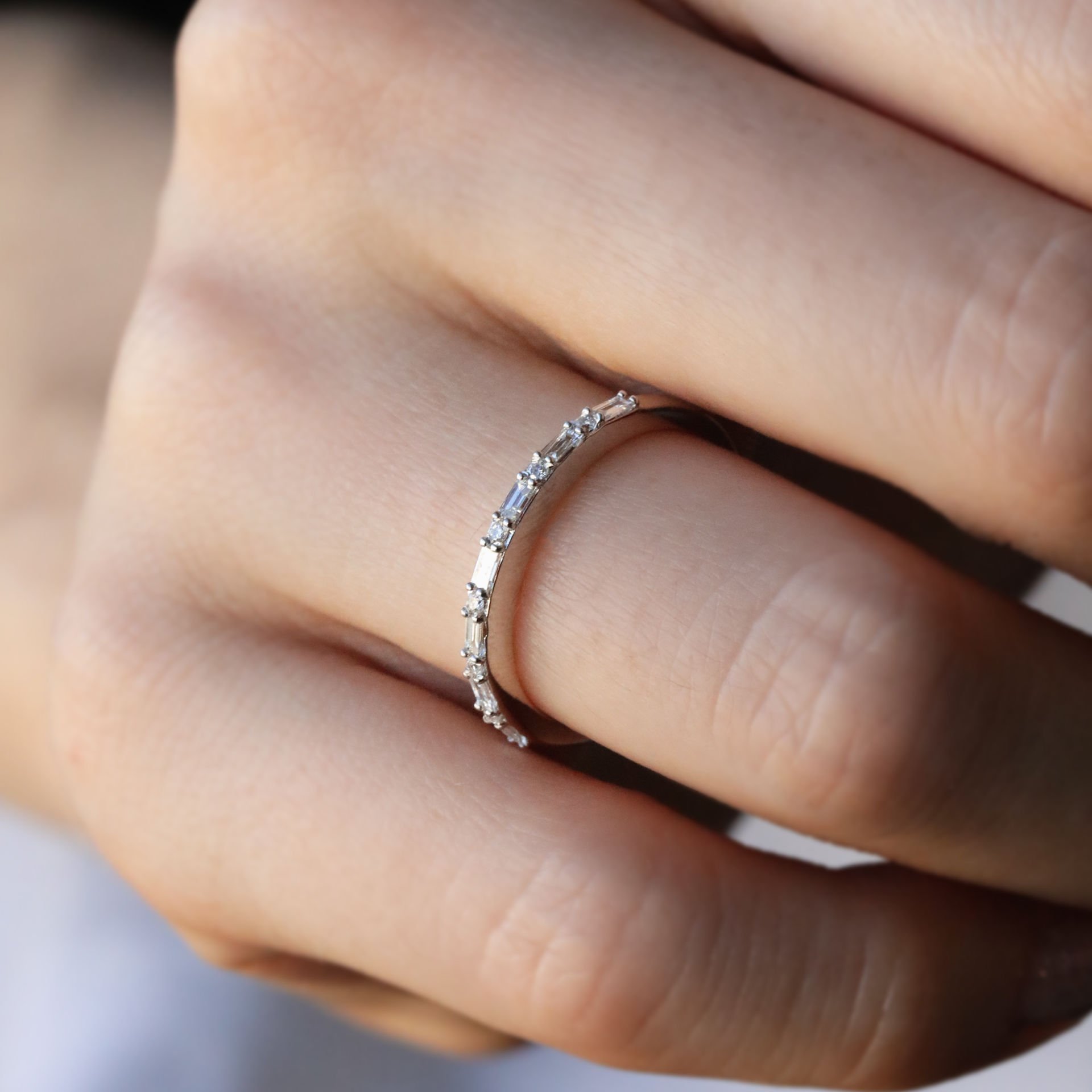0,24 Ct. Yarımtur Pırlanta Yüzük