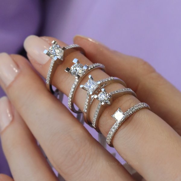 0,55 Ct.Tektaş Pırlanta Yüzük