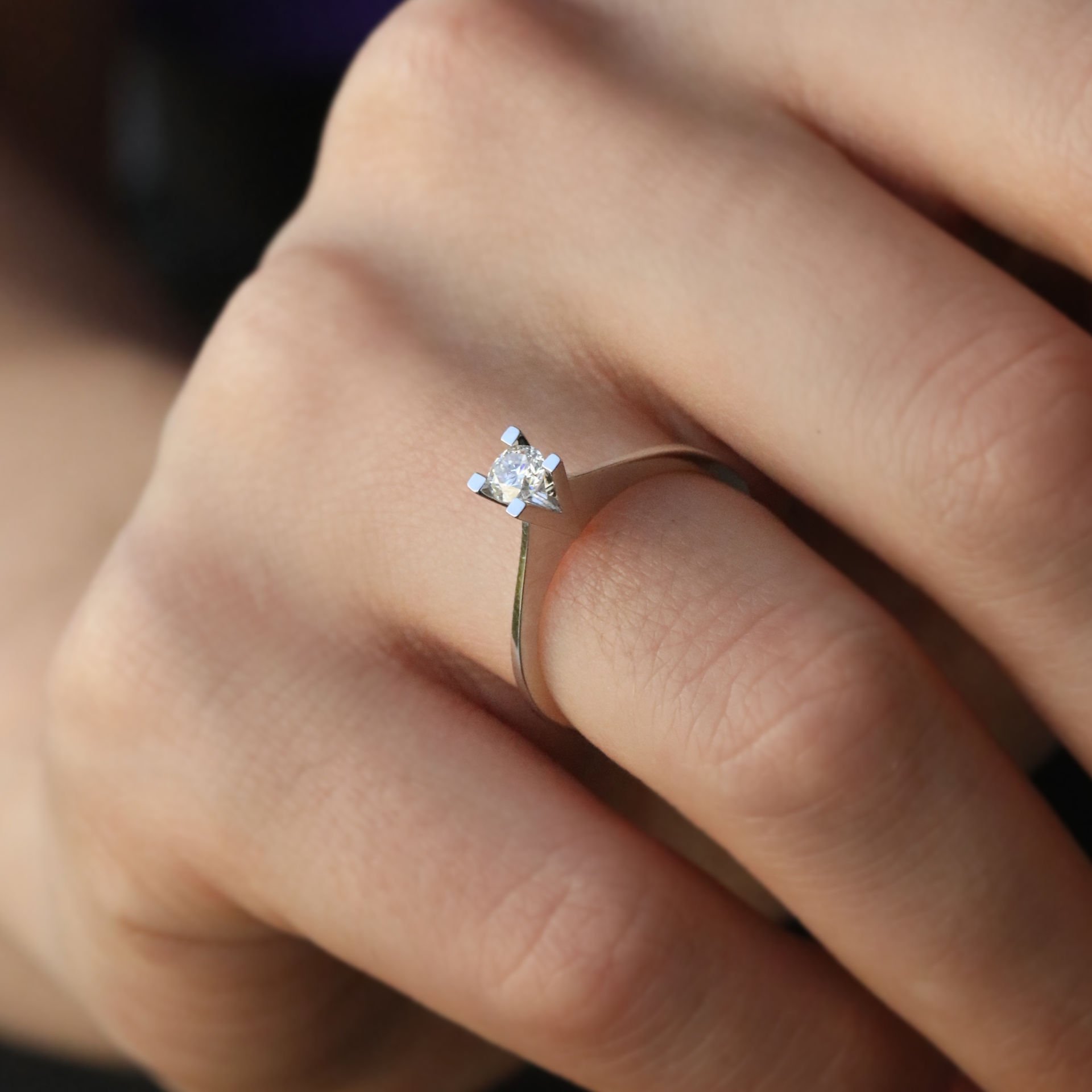 0,24 Ct. Tektaş  Pırlanta Yüzük