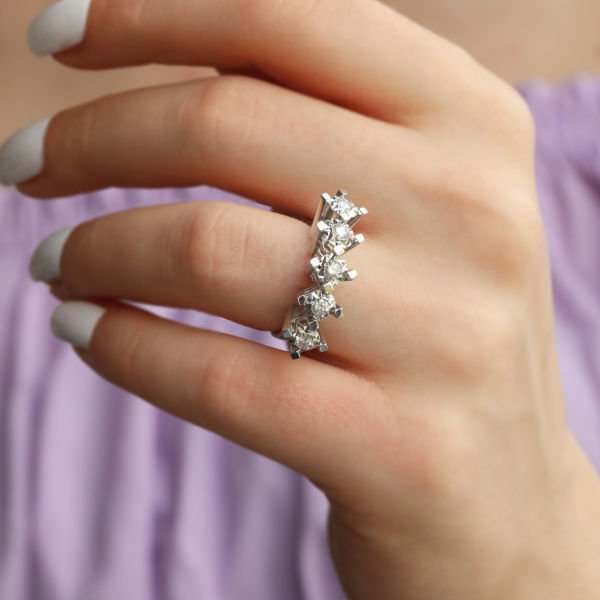 0,38 Ct. Pırlanta Beştaş Yüzük