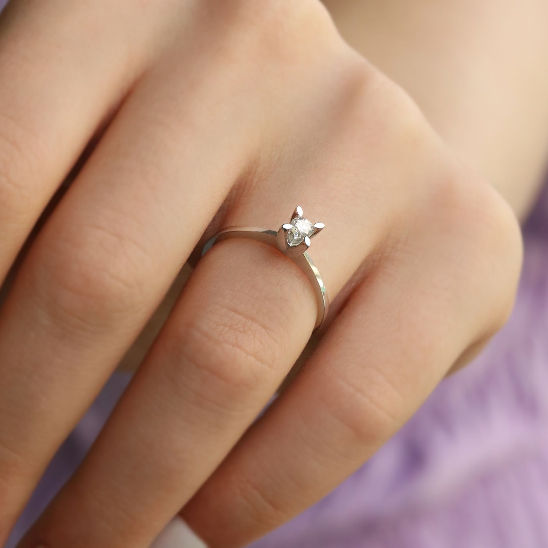 0,13 Ct. Tektaş Pırlanta Yüzük