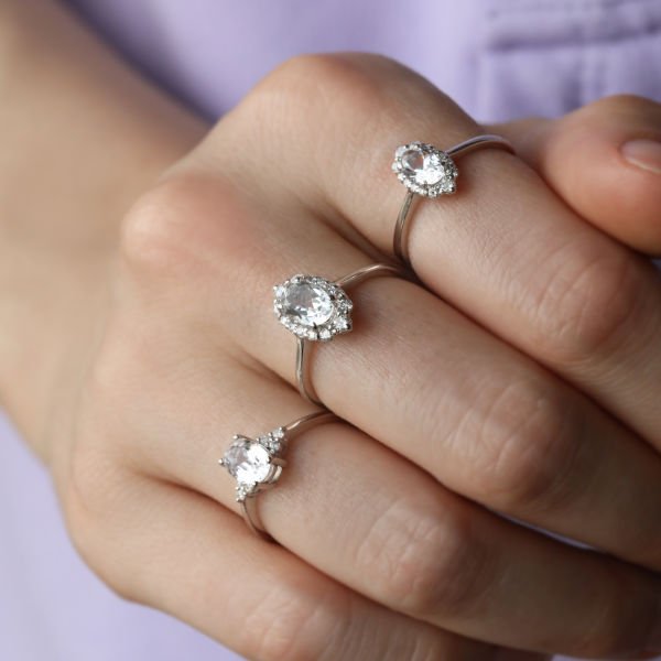 0,11 Ct Morganite Pırlanta Yüzük