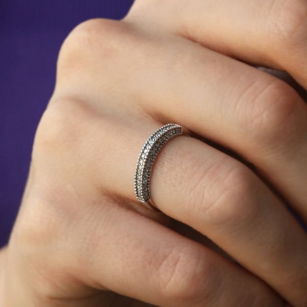 0,28 Ct. Yarımtur Pırlanta Yüzük