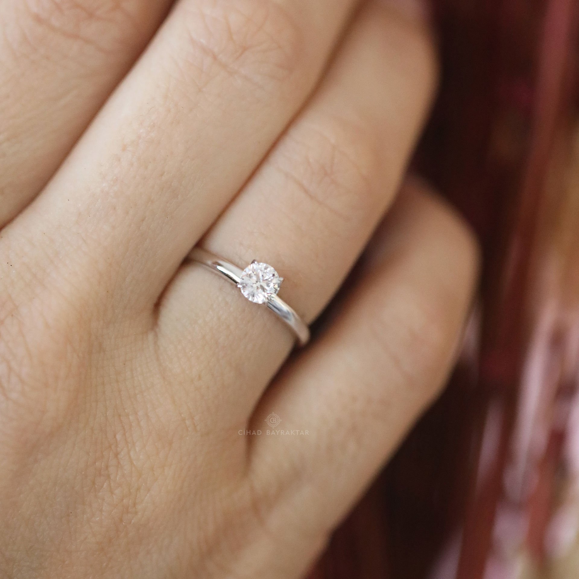 0,50 Ct. Baget Pırlanta Yüzük
