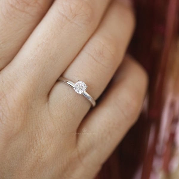 0,50 Ct. Baget Pırlanta Yüzük