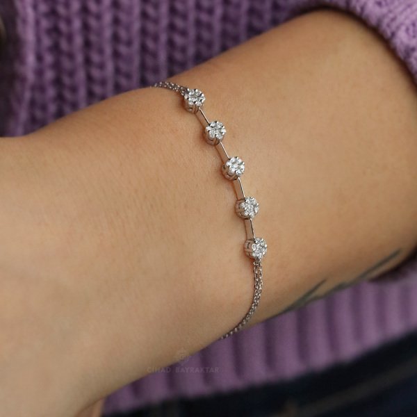 0,40 Ct Pırlanta Bileklik
