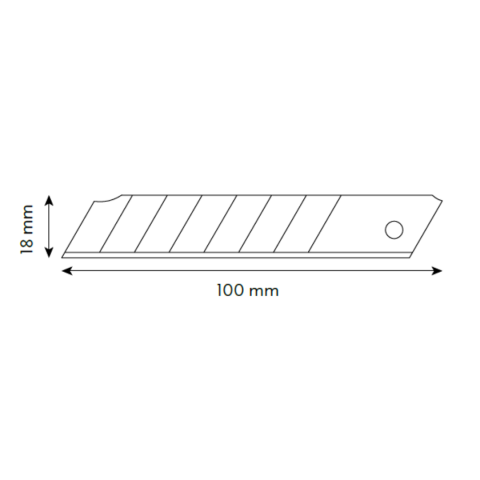 VIP-TEC Profesyonel 18mm Metal Maket Bıçağı Yerli Üretim