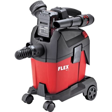 Flex VC6LMC18.0 Aküsüz 18V. 6Lt. Vakumlu Şarjlı Süpürge