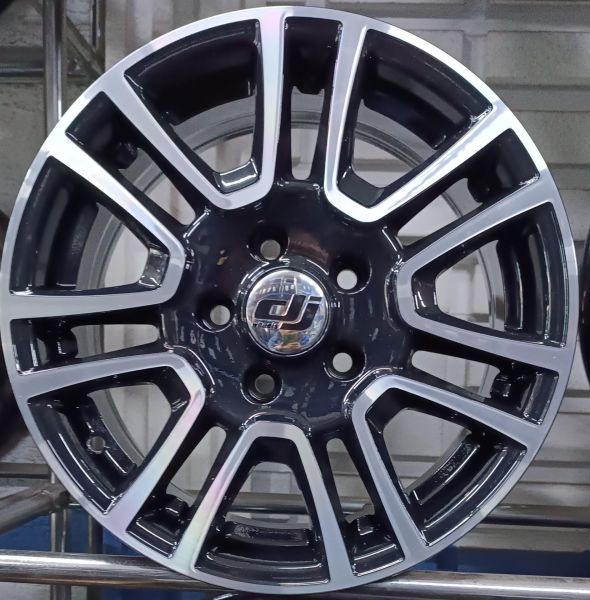 15'' 5x108 67.1 Black Machined Jant Takımı (6.5x15 - ET38) DJ-562