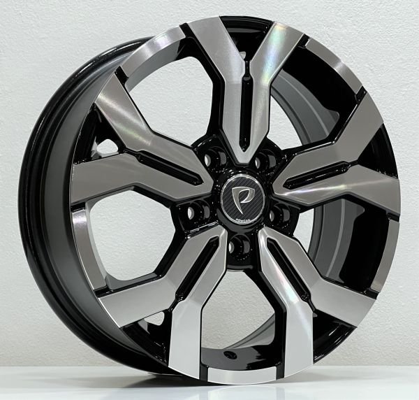 16'' 5x114.3 66.1 Black Machined Jant Takımı (6.5x16 - ET45) BK-1110