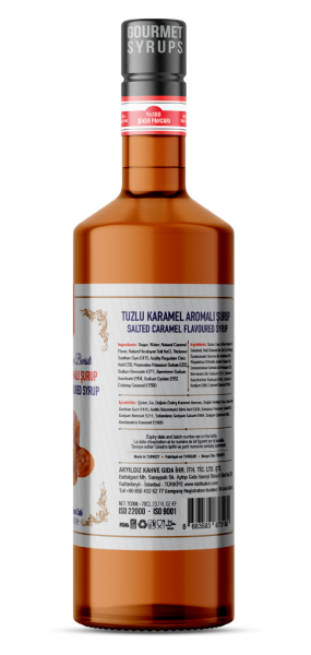 Nish Tuzlu Karamel Aromalı Şurup 700 ML-Pet Şişe