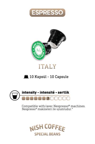 Nish Nespresso Uyumlu Kapsül Kahve 7 Italy