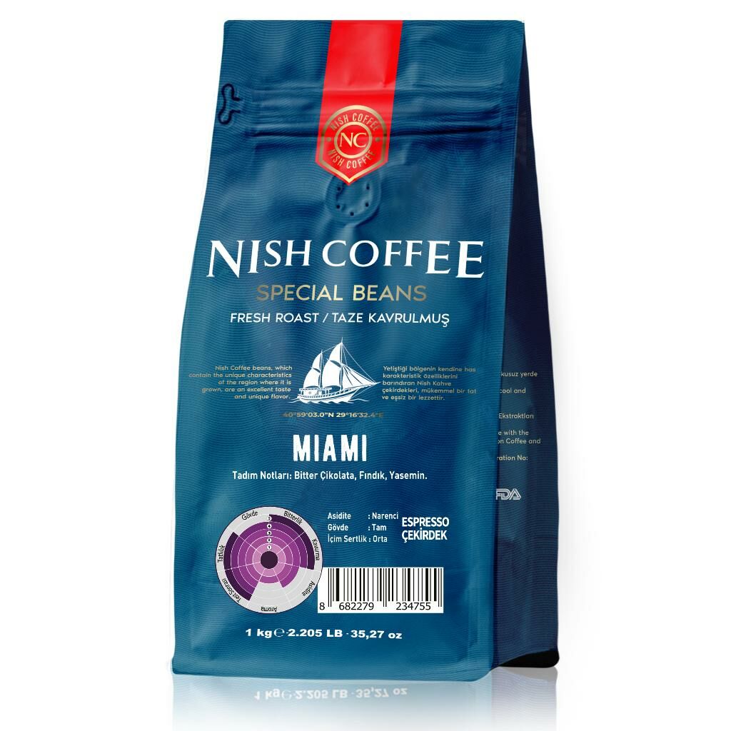 Nish Espresso Miami Kahve 1 Kg