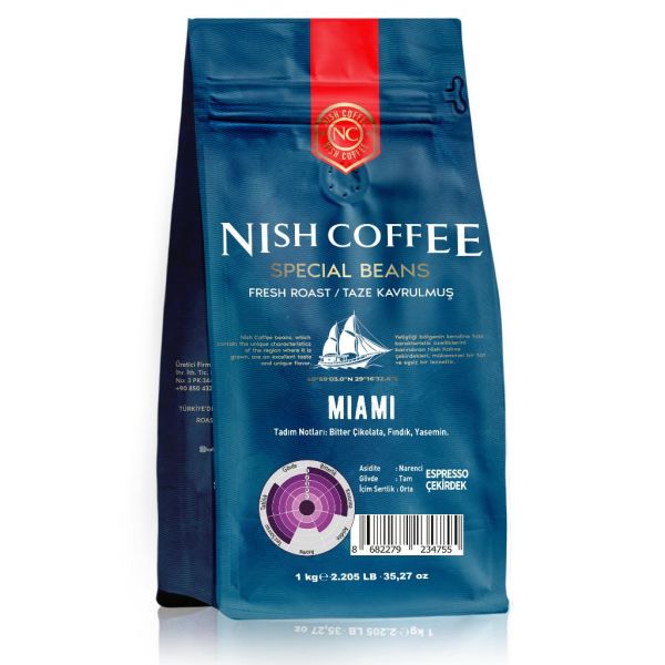 Nish Espresso Miami Kahve 1 Kg
