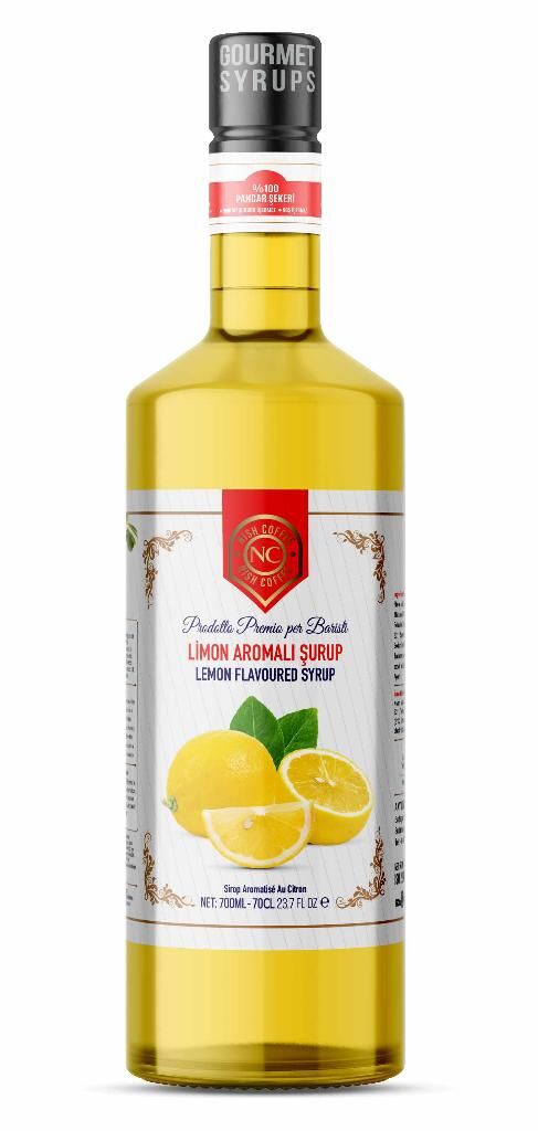 Nish Limon Aromalı Şurup 700 ML - Cam Şişe