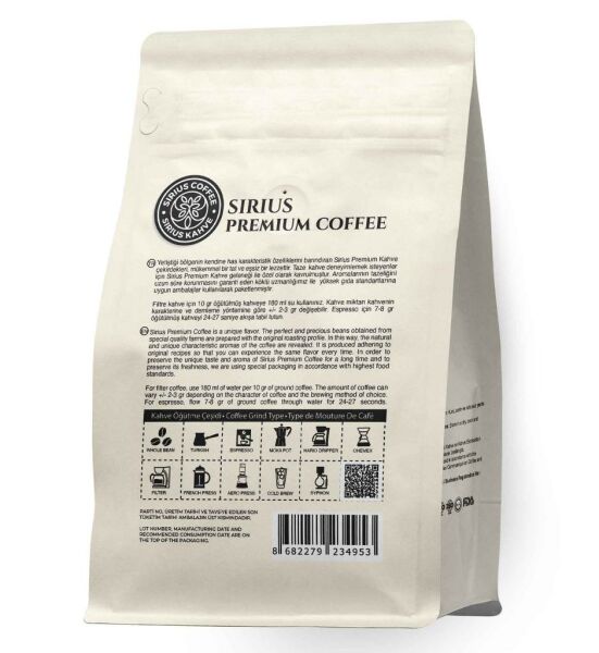 Sirius Premium Espresso Blend Portofino 250 Gr